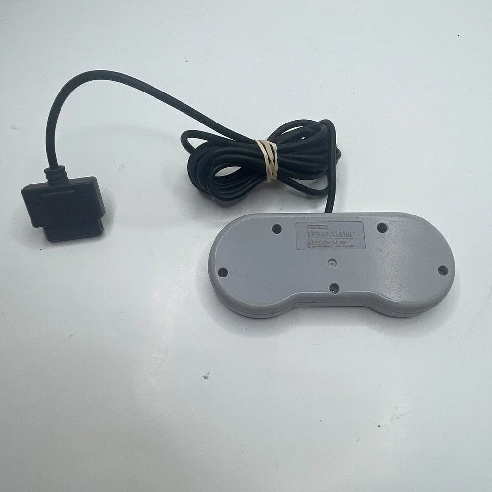 OEM Gray Nintendo SNES Classic Wired 16-Bit Purple Buttons Controller SNS-005
